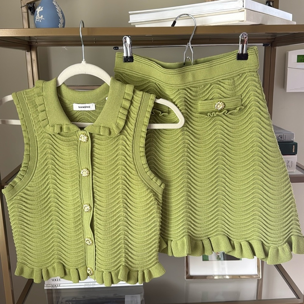 Sandro knit skirt set